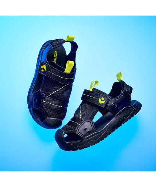 CONVERSE（コンバース）の「【CONVERSE／コンバース】キッズ MSD CP サンダル／KID'S MSD CP SANDAL（サンダル・キッズ・ブラック×イエロー・17.0cm/18.0cm/19.0cm/20.0cm/21.0cm/23.0cm/24.0cm/16.0cm/22.0cm）」の3枚目の写真