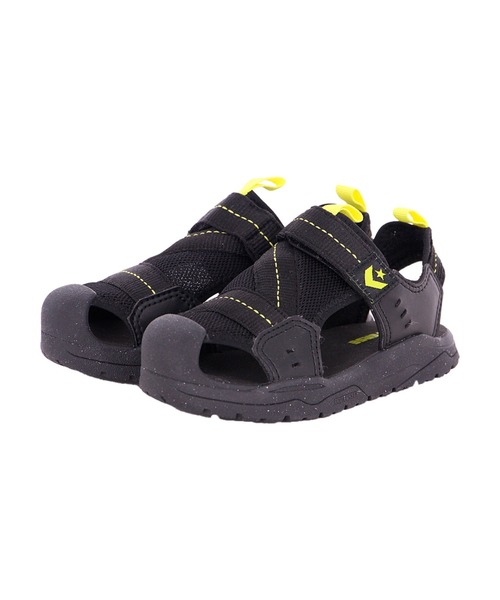 CONVERSE（コンバース）の「【CONVERSE／コンバース】キッズ MSD CP サンダル／KID'S MSD CP SANDAL（サンダル・キッズ・ブラック×イエロー・17.0cm/18.0cm/19.0cm/20.0cm/21.0cm/23.0cm/24.0cm/16.0cm/22.0cm）」の2枚目の写真