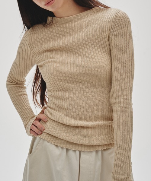 セール】Boatneck Rib Knit（ニット/セーター）｜TODAYFUL