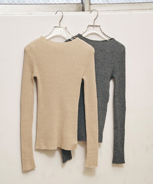 セール】Boatneck Rib Knit（ニット/セーター）｜TODAYFUL