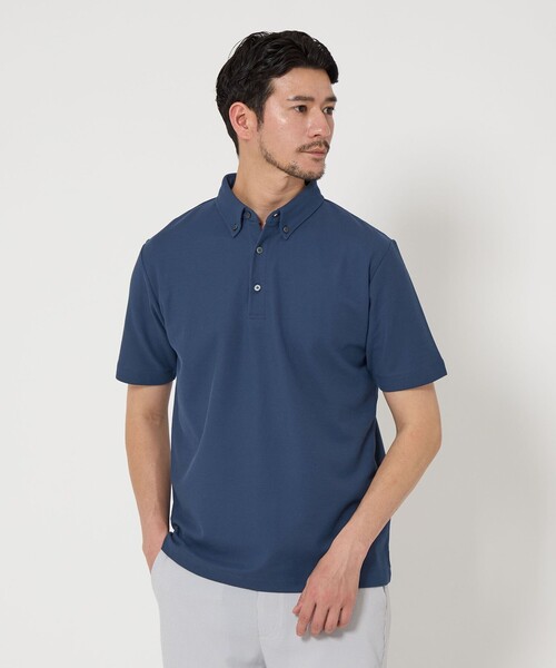 BEAUTY&YOUTH UNITED ARROWS(ビューティーアンドユースユナイテッドアローズ)の「【WEB限定 WARDROBE SMART】ステイ クリーン ピケ BD ポロシャツ【抗菌・防臭】(ポロシャツ・メンズ・ホワイト/ブラック/ダークグレー/ロイヤルブルー・S/M/L/XL)」の4枚目の写真