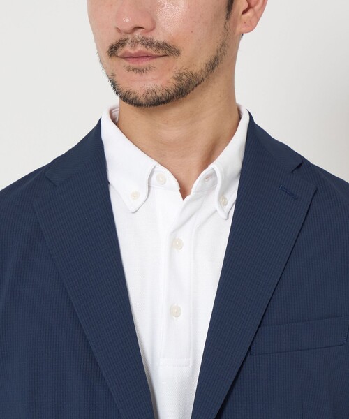 BEAUTY&YOUTH UNITED ARROWS(ビューティーアンドユースユナイテッドアローズ)の「【WEB限定 WARDROBE SMART】ステイ クリーン ピケ BD ポロシャツ【抗菌・防臭】(ポロシャツ・メンズ・ホワイト/ブラック/ダークグレー/ロイヤルブルー・S/M/L/XL)」の22枚目の写真