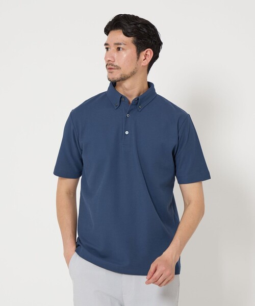 BEAUTY&YOUTH UNITED ARROWS（ビューティーアンドユースユナイテッドアローズ）の「【WEB限定 WARDROBE SMART】ステイ クリーン ピケ BD ポロシャツ【抗菌防臭】（ポロシャツ・メンズ・ブラック/ホワイト/ダークグレー/ロイヤルブルー・S/M/L/XL）」の17枚目の写真