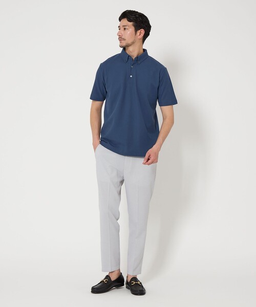 BEAUTY&YOUTH UNITED ARROWS(ビューティーアンドユースユナイテッドアローズ)の「【WEB限定 WARDROBE SMART】ステイ クリーン ピケ BD ポロシャツ【抗菌・防臭】(ポロシャツ・メンズ・ホワイト/ブラック/ダークグレー/ロイヤルブルー・S/M/L/XL)」の17枚目の写真