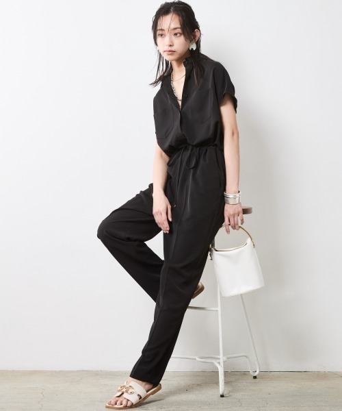 フレンチスリーブ オールインワン ワイドパンツ 3050102 CSQ0225B0020_l_a001.jpg