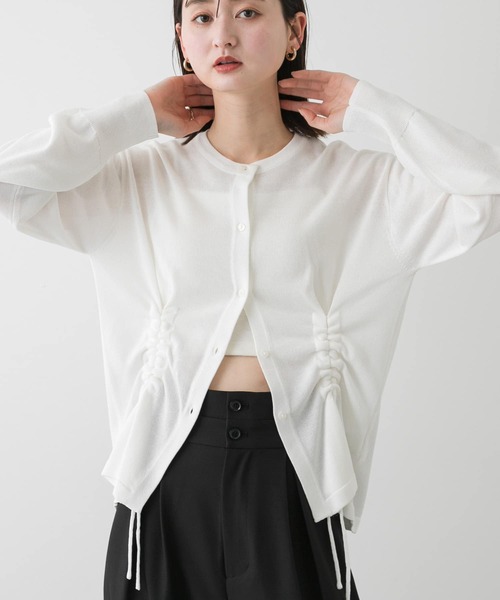 セール】ドロストシャーリングカーディガン（カーディガン/ボレロ