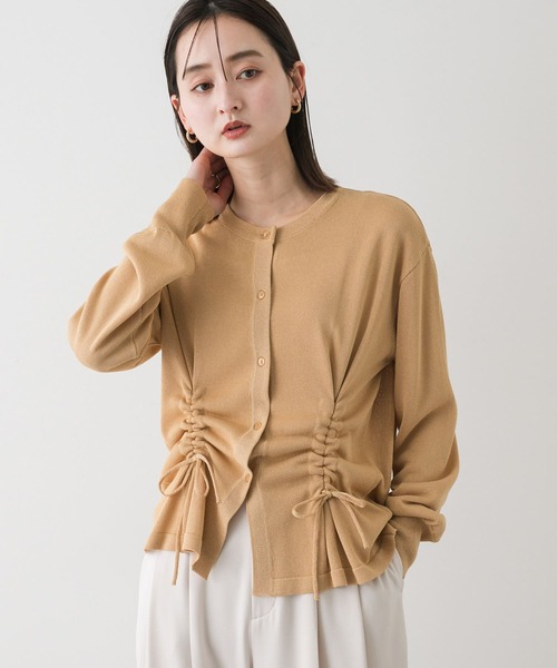 ROCHAS 売れ筋商品|||ロシャス カーディガン アウター レディース Cardigans Beige HER CLOSET カーディガン 「shemoshelly」シャギーニット