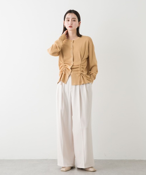 セール】ドロストシャーリングカーディガン（カーディガン/ボレロ