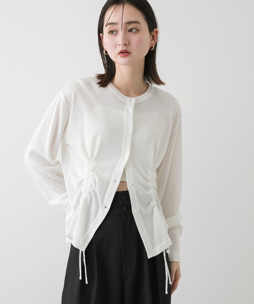 セール】ドロストシャーリングカーディガン（カーディガン/ボレロ