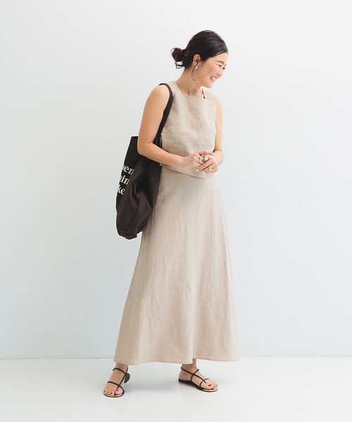 Demi-Luxe BEAMS / リネン シンプルロングスカート .M Demi-Luxe BEAMS（デミルクス ビームス）の「Demi-Luxe BEAMS