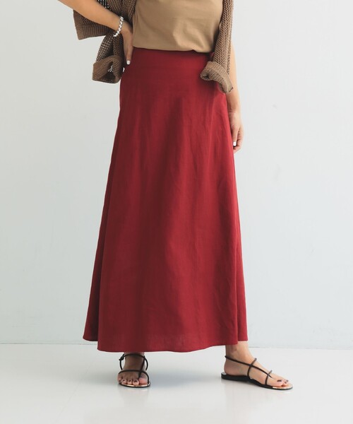 Demi-Luxe BEAMS.M目黒ラインリネンスカート38美品 Demi-Luxe BEAMS.M目黒ラインリネンスカート38美品