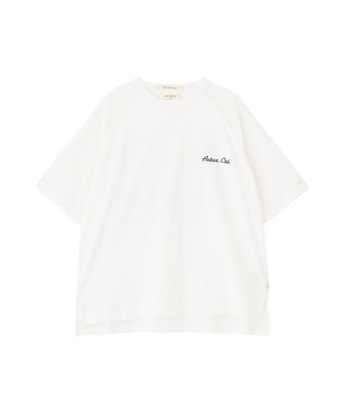 AVIREX(アヴィレックス)の「《WEB LIMITED Belle LINE》LACE NUMBERING T-SHIRT/レースナンバリングTシャツ(Tシャツ/カットソー・レディース・ホワイト/ブラック・M/S)」の20枚目の写真