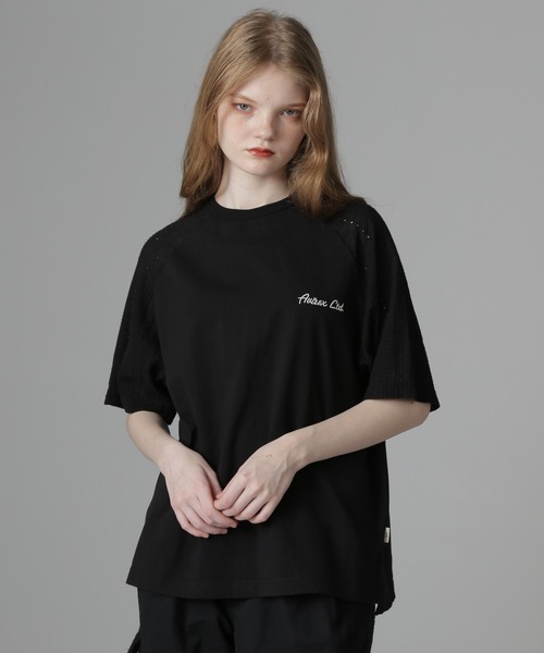 AVIREX(アヴィレックス)の「《WEB LIMITED Belle LINE》LACE NUMBERING T-SHIRT/レースナンバリングTシャツ(Tシャツ/カットソー・レディース・ホワイト/ブラック・M/S)」の3枚目の写真