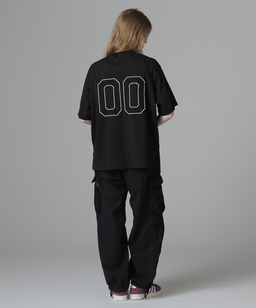 tシャツ 「WEB LIMITED Belle LINE」LACE NUMBERING T-SHIRT/レースナンバリングTシャツ レディース WEB LIMITED Belle LINE》LACE NUMBERING T-SHIRT/レース