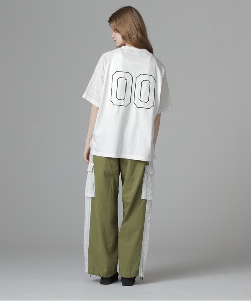 AVIREX(アヴィレックス)の「《WEB LIMITED Belle LINE》LACE NUMBERING T-SHIRT/レースナンバリングTシャツ(Tシャツ/カットソー・レディース・ホワイト/ブラック・M/S)」の12枚目の写真
