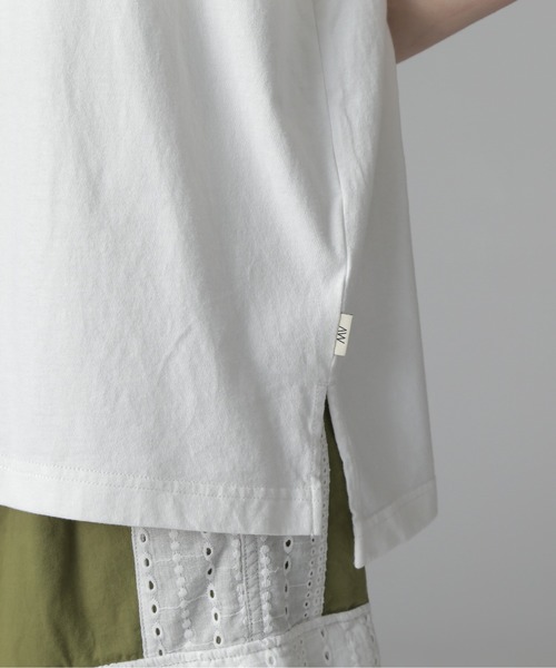 AVIREX(アヴィレックス)の「《WEB LIMITED Belle LINE》LACE NUMBERING T-SHIRT/レースナンバリングTシャツ(Tシャツ/カットソー・レディース・ホワイト/ブラック・M/S)」の18枚目の写真