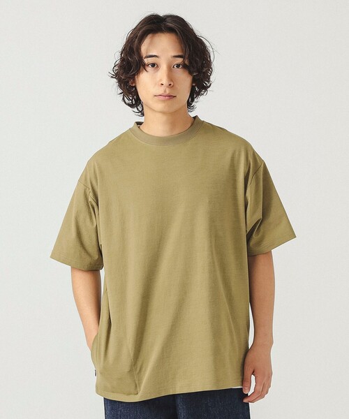 BEAMS（ビームス）の「BEAMS / 【吸水速乾 / 軽量】アクティブ Tシャツ（Tシャツ/カットソー・メンズ・ブラウン/ネイビー/オリーブ・L/M/S/XL）」の2枚目の写真