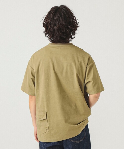 BEAMS（ビームス）の「BEAMS / 【吸水速乾 / 軽量】アクティブ Tシャツ（Tシャツ/カットソー・メンズ・ブラウン/ネイビー/オリーブ・L/M/S/XL）」の8枚目の写真