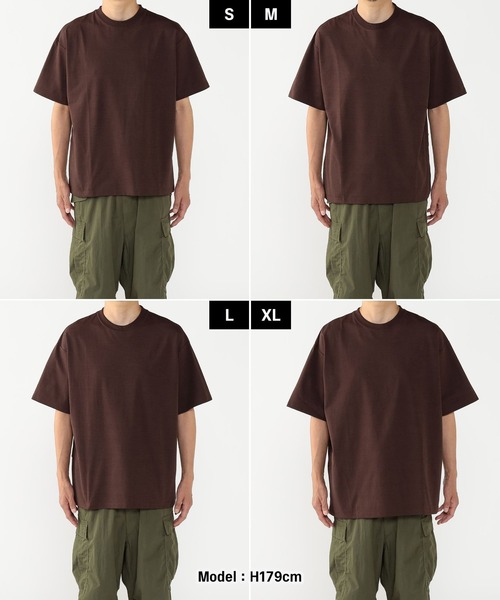 BEAMS（ビームス）の「BEAMS / 【吸水速乾 / 軽量】アクティブ Tシャツ（Tシャツ/カットソー・メンズ・ブラウン/ネイビー/オリーブ・L/M/S/XL）」の22枚目の写真