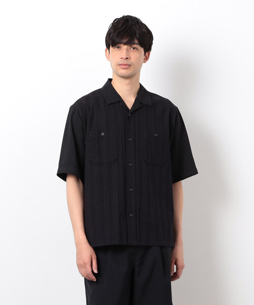 COMME CA ISM(コムサイズム)の「キューバシャツ(シャツ/ブラウス・メンズ・ホワイト/ブラック・LARGE/MEDIUM)」の2枚目の写真