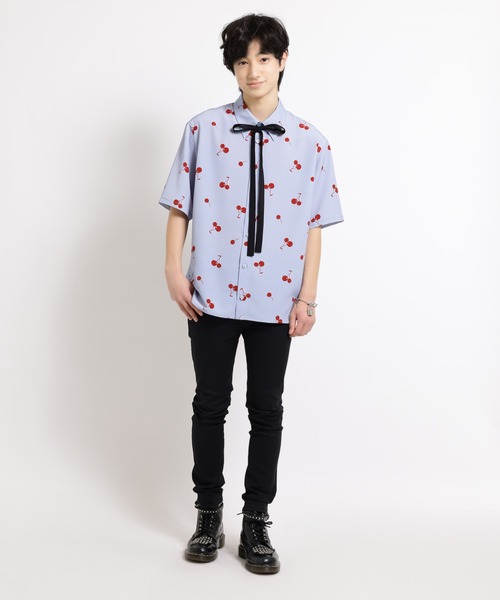milkboy ミルクボーイ apple リンゴ アップル シャツ ブラウス milkboy ミルクボーイ apple リンゴ アップル シャツ ブラウス