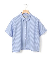 MidiUmi（ミディウミ）の「MidiUmi ハーフスリーブパターンショートシャツ（シャツ/ブラウス・レディース）」