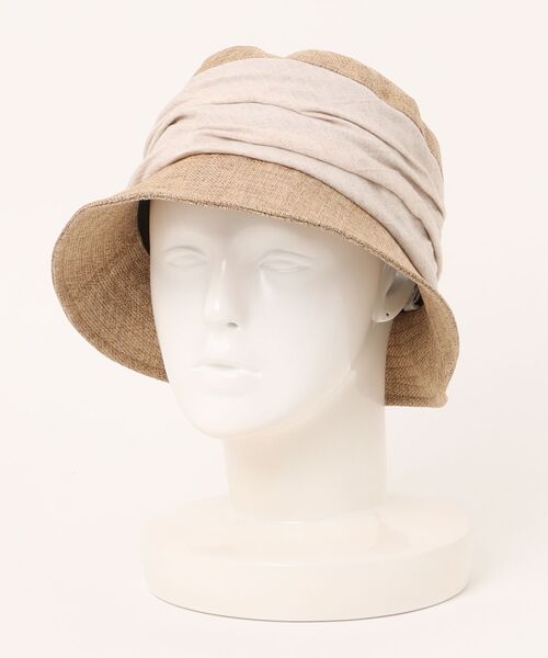 polcadot（ポルカドット）の「クリップギャザーバケットハット（ハット・レディース・ブルー/ブラック/ベージュ・FREE）」の8枚目の写真