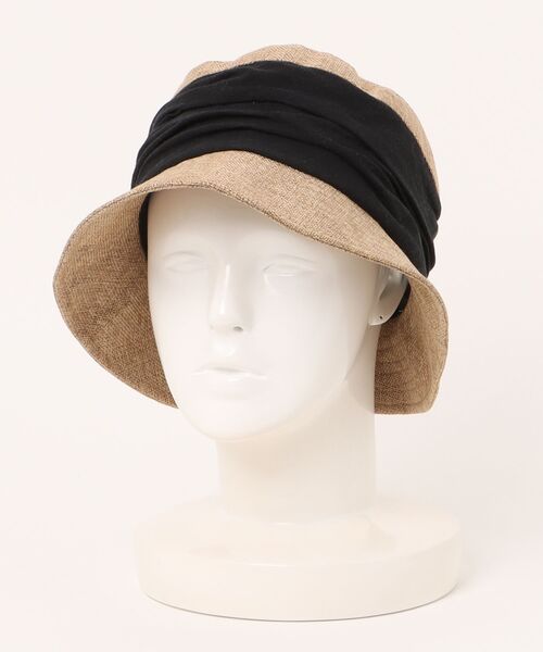 polcadot（ポルカドット）の「クリップギャザーバケットハット（ハット・レディース・ブルー/ブラック/ベージュ・FREE）」の14枚目の写真