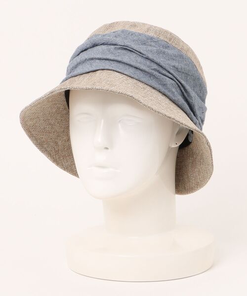 polcadot（ポルカドット）の「クリップギャザーバケットハット（ハット・レディース・ブルー/ブラック/ベージュ・FREE）」の13枚目の写真