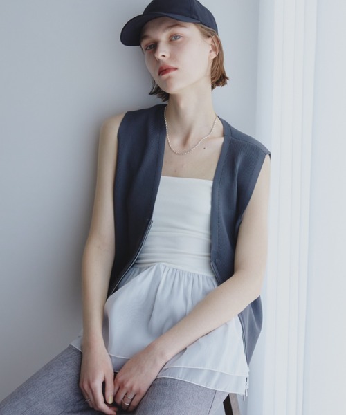 Aunt Marie's（アントマリーズ）の「オーガンジーベアビスチェ（チューブトップ・レディース・ブラック/ホワイト・FREE）」の12枚目の写真