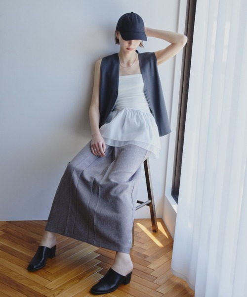 Aunt Marie's（アントマリーズ）の「オーガンジーベアビスチェ（チューブトップ・レディース・ブラック/ホワイト・FREE）」の3枚目の写真