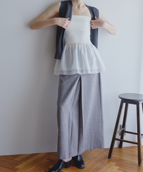 Aunt Marie's（アントマリーズ）の「オーガンジーベアビスチェ（チューブトップ・レディース・ブラック/ホワイト・FREE）」の5枚目の写真