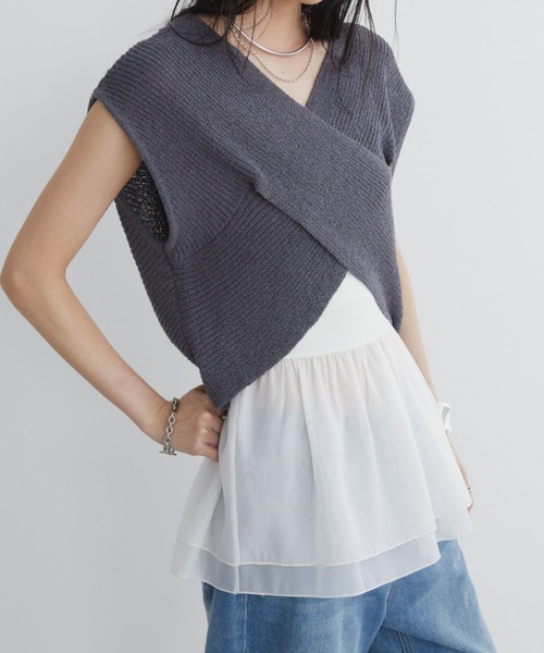 Aunt Marie's（アントマリーズ）の「オーガンジーベアビスチェ（チューブトップ・レディース・ブラック/ホワイト・FREE）」の18枚目の写真