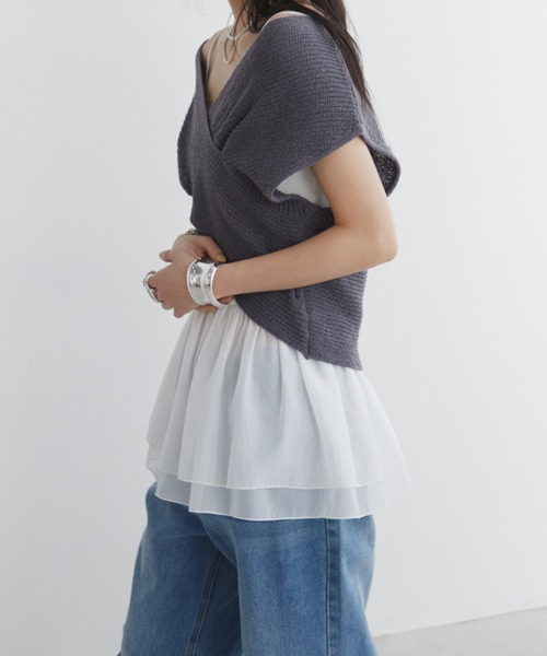 Aunt Marie's（アントマリーズ）の「オーガンジーベアビスチェ（チューブトップ・レディース・ブラック/ホワイト・FREE）」の20枚目の写真