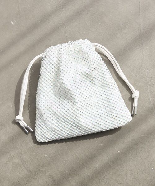 RETRO GIRL(レトロガール)の「2WAY巾着バッグ(ショルダーバッグ・レディース・ブラック/オフホワイト/ブルー・ONE SIZE)」の8枚目の写真