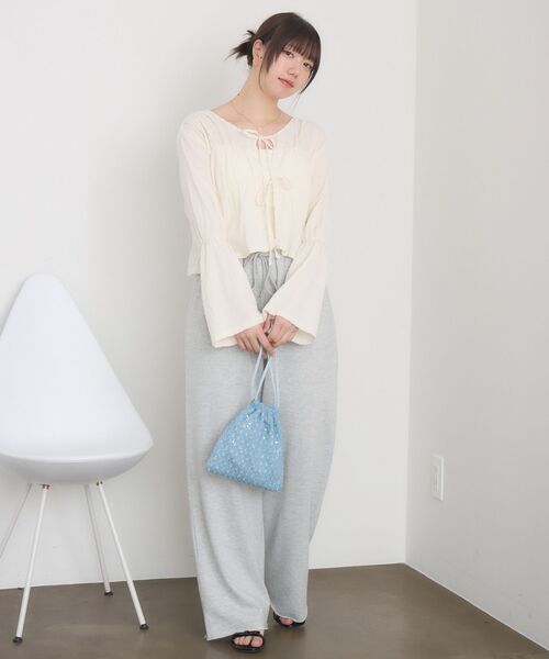 RETRO GIRL(レトロガール)の「2WAY巾着バッグ(ショルダーバッグ・レディース・ブラック/オフホワイト/ブルー・ONE SIZE)」の17枚目の写真