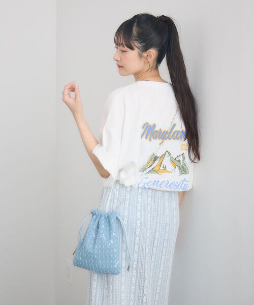 RETRO GIRL(レトロガール)の「2WAY巾着バッグ(ショルダーバッグ・レディース・ブラック/オフホワイト/ブルー・ONE SIZE)」の18枚目の写真