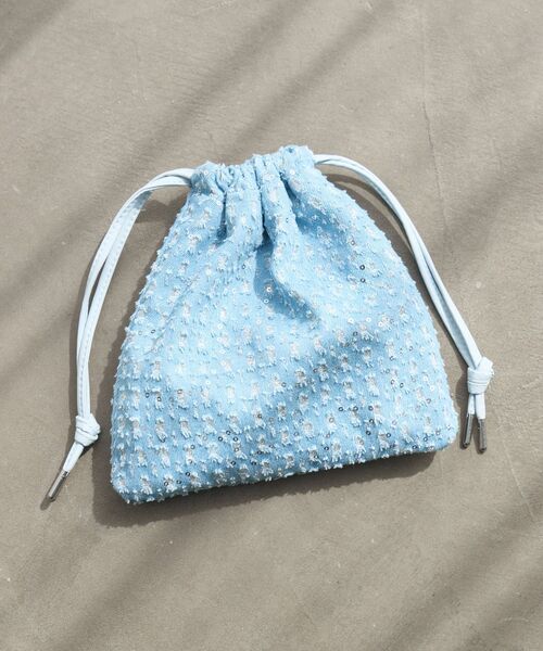 RETRO GIRL(レトロガール)の「2WAY巾着バッグ(ショルダーバッグ・レディース・ブラック/オフホワイト/ブルー・ONE SIZE)」の19枚目の写真