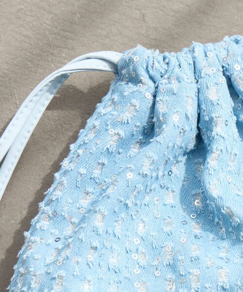 RETRO GIRL(レトロガール)の「2WAY巾着バッグ(ショルダーバッグ・レディース・ブラック/オフホワイト/ブルー・ONE SIZE)」の20枚目の写真