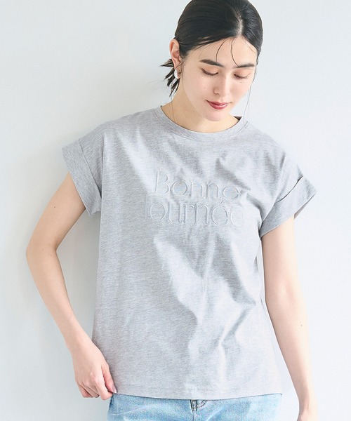 coca(coca)(コカ)の「フレンチスリーブロゴTシャツ(Tシャツ/カットソー・レディース・D/C・M/XL/S/L)」の2枚目の写真