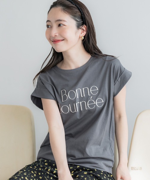 coca(coca)(コカ)の「フレンチスリーブロゴTシャツ(Tシャツ/カットソー・レディース・D/C・M/XL/S/L)」の1枚目の写真