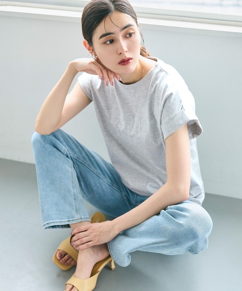 coca(coca)(コカ)の「フレンチスリーブロゴTシャツ(Tシャツ/カットソー・レディース・D/C・M/XL/S/L)」の9枚目の写真