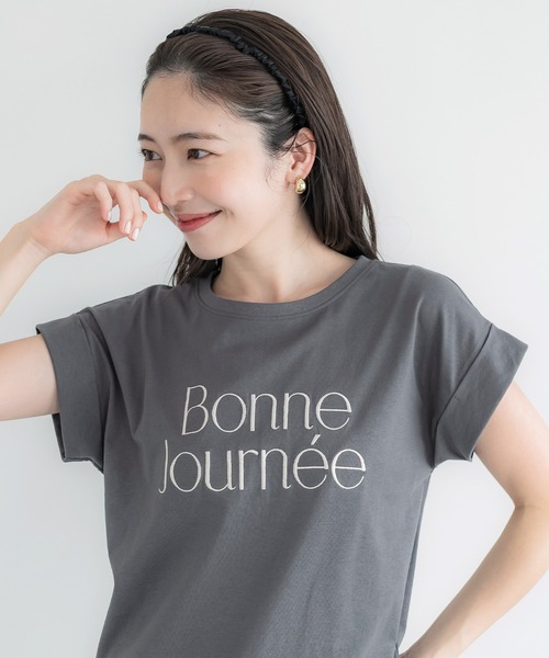 coca(coca)(コカ)の「フレンチスリーブロゴTシャツ(Tシャツ/カットソー・レディース・D/C・M/XL/S/L)」の11枚目の写真