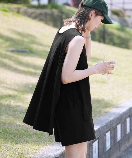 reca（レカ）の「ノースリサイドリボンラッシュガード（ラッシュガード・レディース・ブラック/グレイッシュベージュ・M）」の14枚目の写真