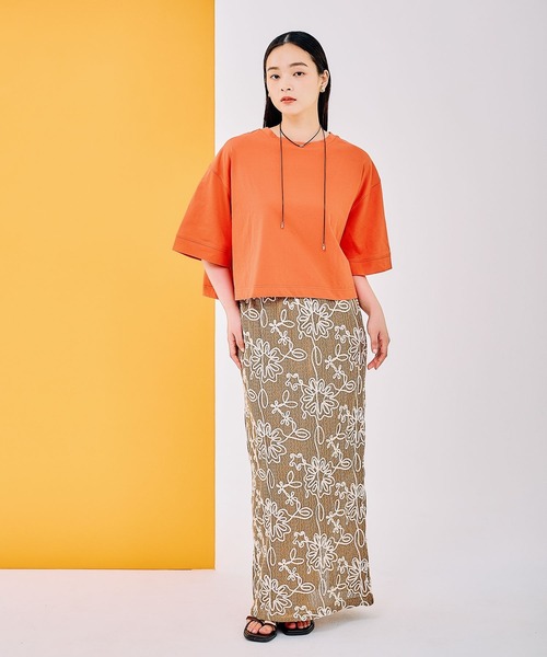 セール】バックギャザーワイドT 290299（Tシャツ/カットソー）｜LEPSIM