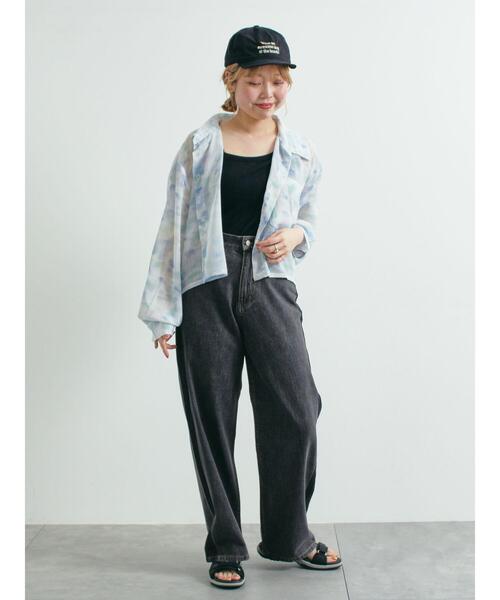SM2(エスエムツー)の「ランダムリブカップ付アシメキャミソール(Tシャツ/カットソー・レディース・ブルー/オフホワイト/レッド/ブラック・F)」の13枚目の写真