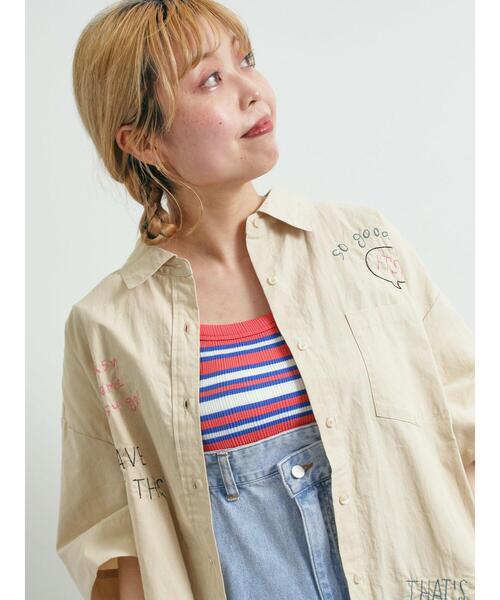 SM2(エスエムツー)の「ランダムリブカップ付アシメキャミソール(Tシャツ/カットソー・レディース・ブルー/オフホワイト/レッド/ブラック・F)」の14枚目の写真