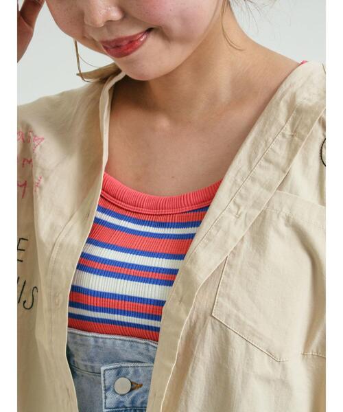 SM2(エスエムツー)の「ランダムリブカップ付アシメキャミソール(Tシャツ/カットソー・レディース・ブルー/オフホワイト/レッド/ブラック・F)」の15枚目の写真