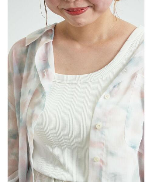 SM2(エスエムツー)の「ランダムリブカップ付アシメキャミソール(Tシャツ/カットソー・レディース・ブルー/オフホワイト/レッド/ブラック・F)」の18枚目の写真