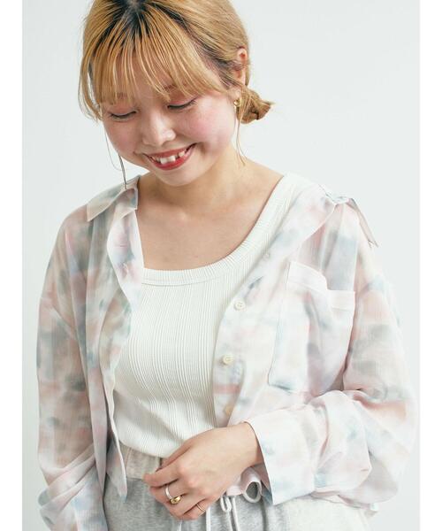 SM2(エスエムツー)の「ランダムリブカップ付アシメキャミソール(Tシャツ/カットソー・レディース・ブルー/オフホワイト/レッド/ブラック・F)」の19枚目の写真